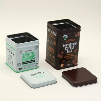 La comida de la acción calificó la hojalata rectangular Tin Box With Customized Printing del metal