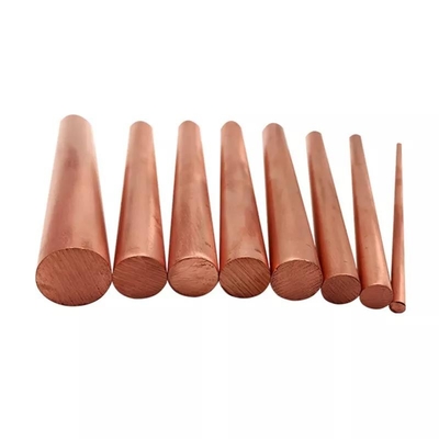 Varilla de barras de cobre de pureza del 99,9% pulida personalizada 6 mm 8 mm