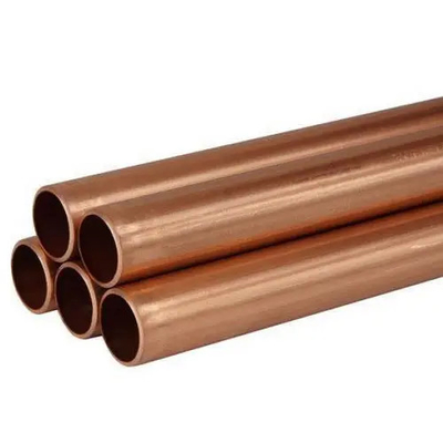 Tubo de bobina de cobre recto puro C11000 C12200 0.8mm / 1mm