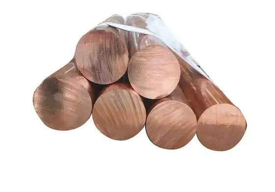 Varilla de barras de cobre de pureza del 99,9% pulida personalizada 6 mm 8 mm