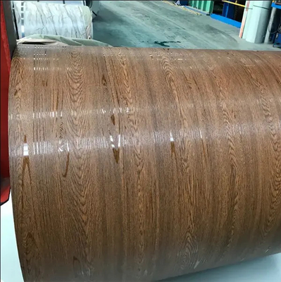 Patrón de madera/hierba Prepintado bobina de acero galvanizado Z275 Z500 0,25-0,8 mm Color revestido