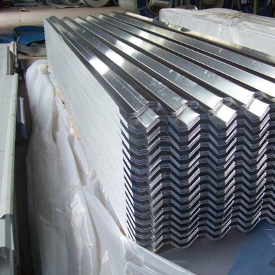 200 g/m2 Revestimiento de zinc Placa de acero galvanizado SGCC Hoja de metal corrugada