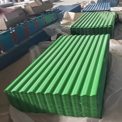 Hoja de acero galvanizado corrugado para techos