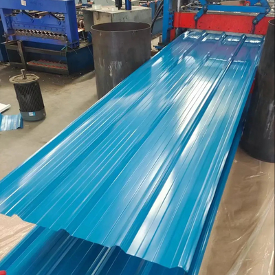 JIS G3302 RAL Hoja de acero galvanizado corrugado pre-pintada de 0,5 mm